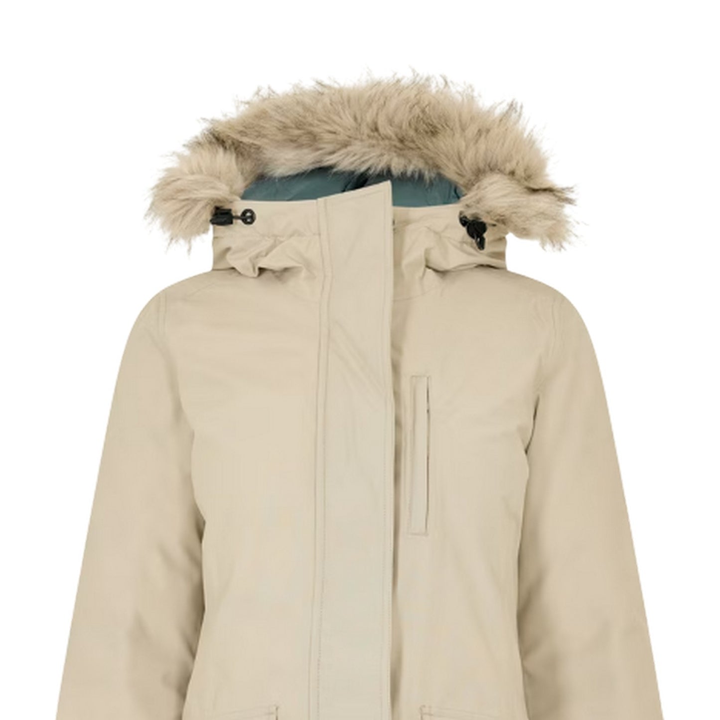White - Side - Timberland Womens-Ladies Waterproof Parka