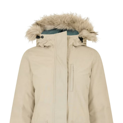 White - Side - Timberland Womens-Ladies Waterproof Parka