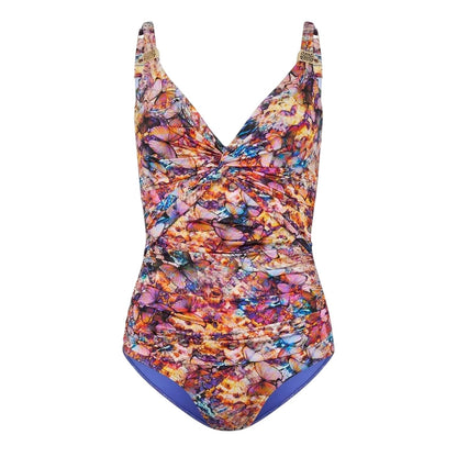 Multicoloured - Front - Biba Womens-Ladies Icon Tummy Control One Piece Swimsuit