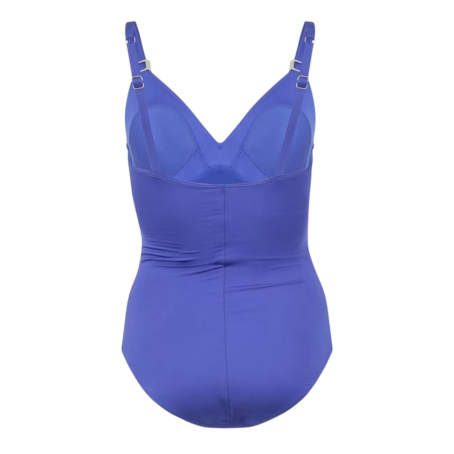 Blue - Back - Biba Womens-Ladies Icon Tummy Control One Piece Swimsuit