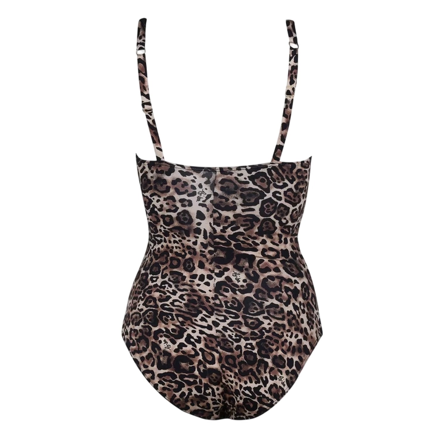 Leopard - Back - Biba Womens-Ladies Icon Tummy Control One Piece Swimsuit