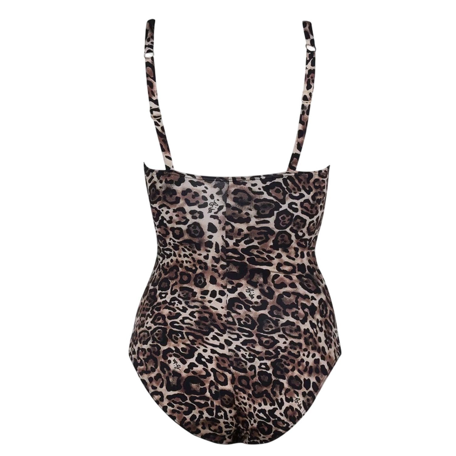 Leopard - Back - Biba Womens-Ladies Icon Tummy Control One Piece Swimsuit