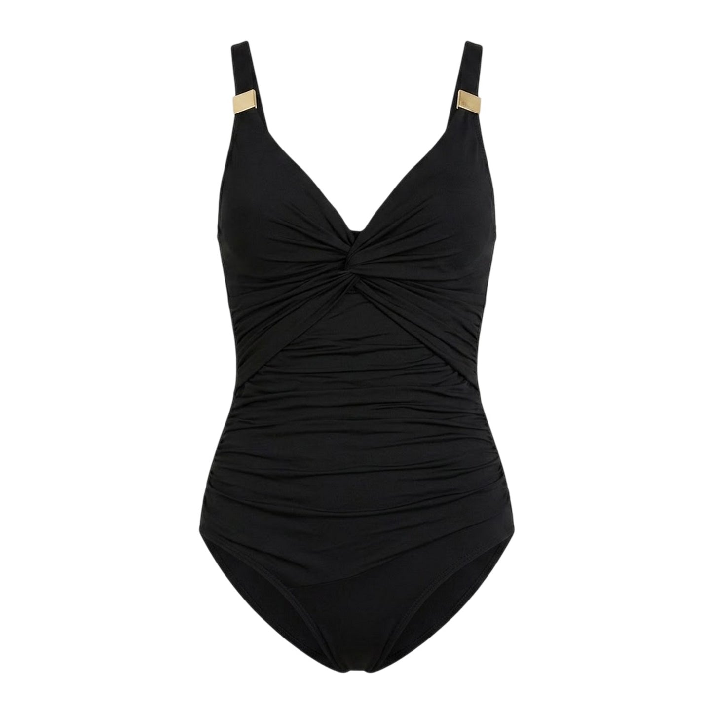 Black - Front - Biba Womens-Ladies Icon Tummy Control One Piece Swimsuit