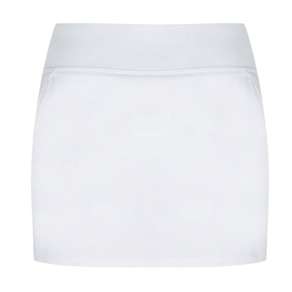 White - Back - Reebok Womens-Ladies Logo Tennis Skort