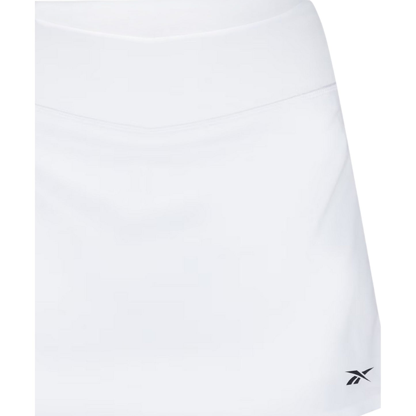 White - Side - Reebok Womens-Ladies Logo Tennis Skort