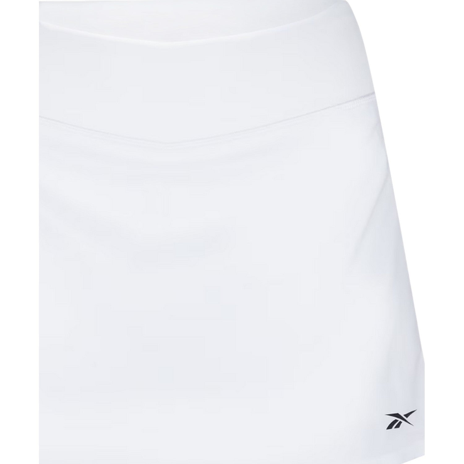 White - Side - Reebok Womens-Ladies Logo Tennis Skort