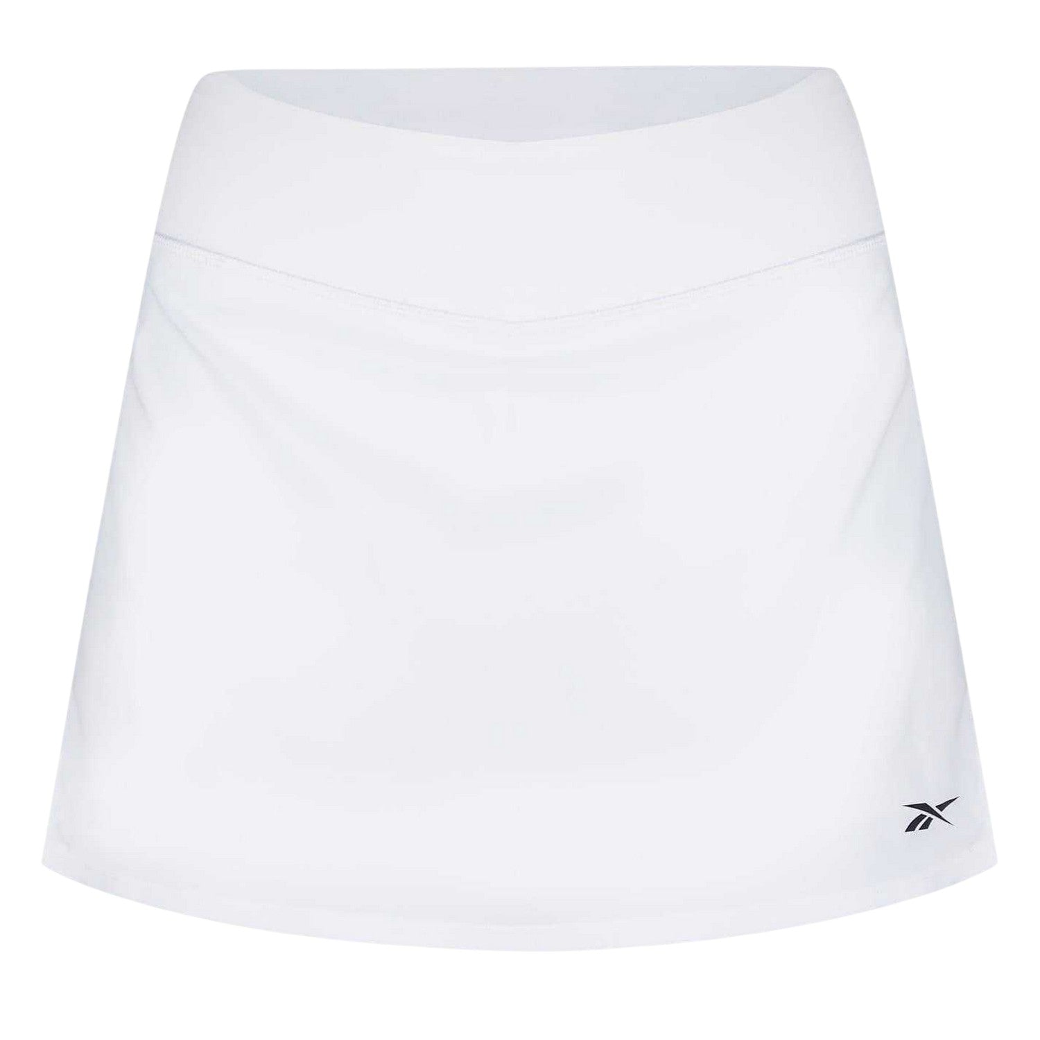 White - Front - Reebok Womens-Ladies Logo Tennis Skort