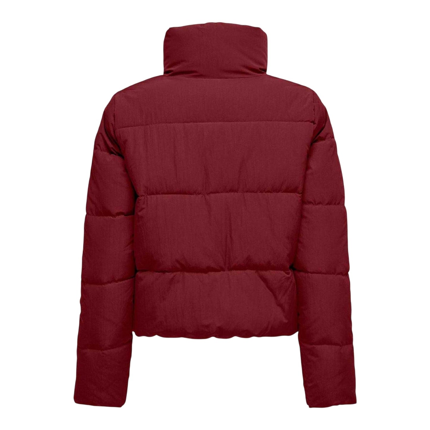 Wine - Back - Only Womens-Ladies Dolly Puffer Jacket