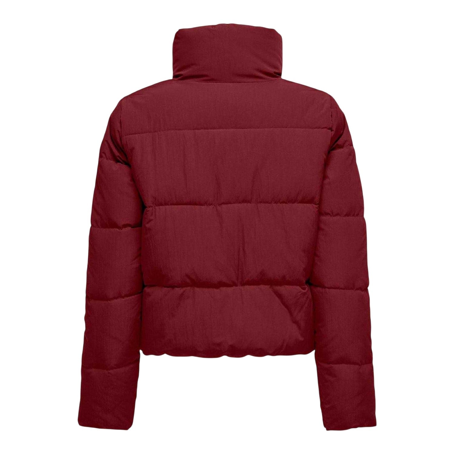 Wine - Back - Only Womens-Ladies Dolly Puffer Jacket