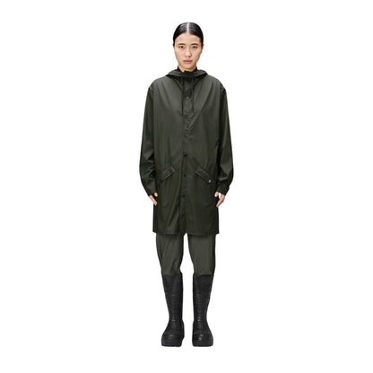 Green - Lifestyle - Rains Unisex Adult Waterproof Anorak