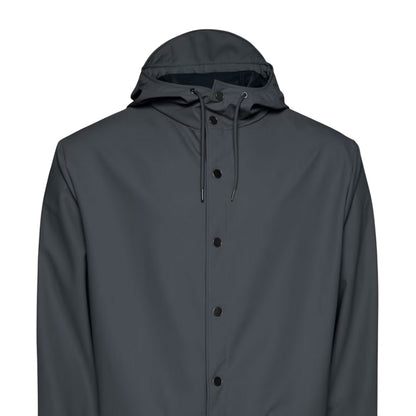 Grey - Side - Rains Unisex Adult Waterproof Anorak