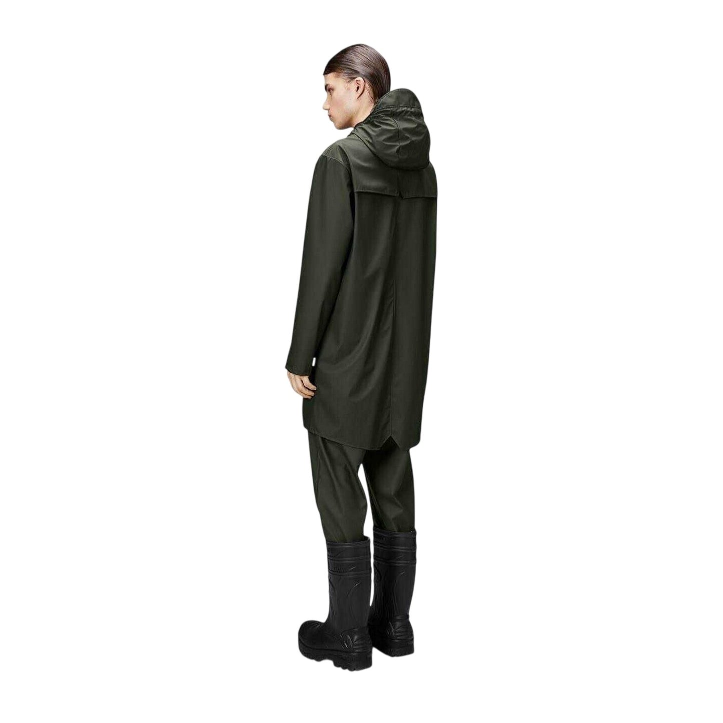 Green - Back - Rains Unisex Adult Waterproof Anorak