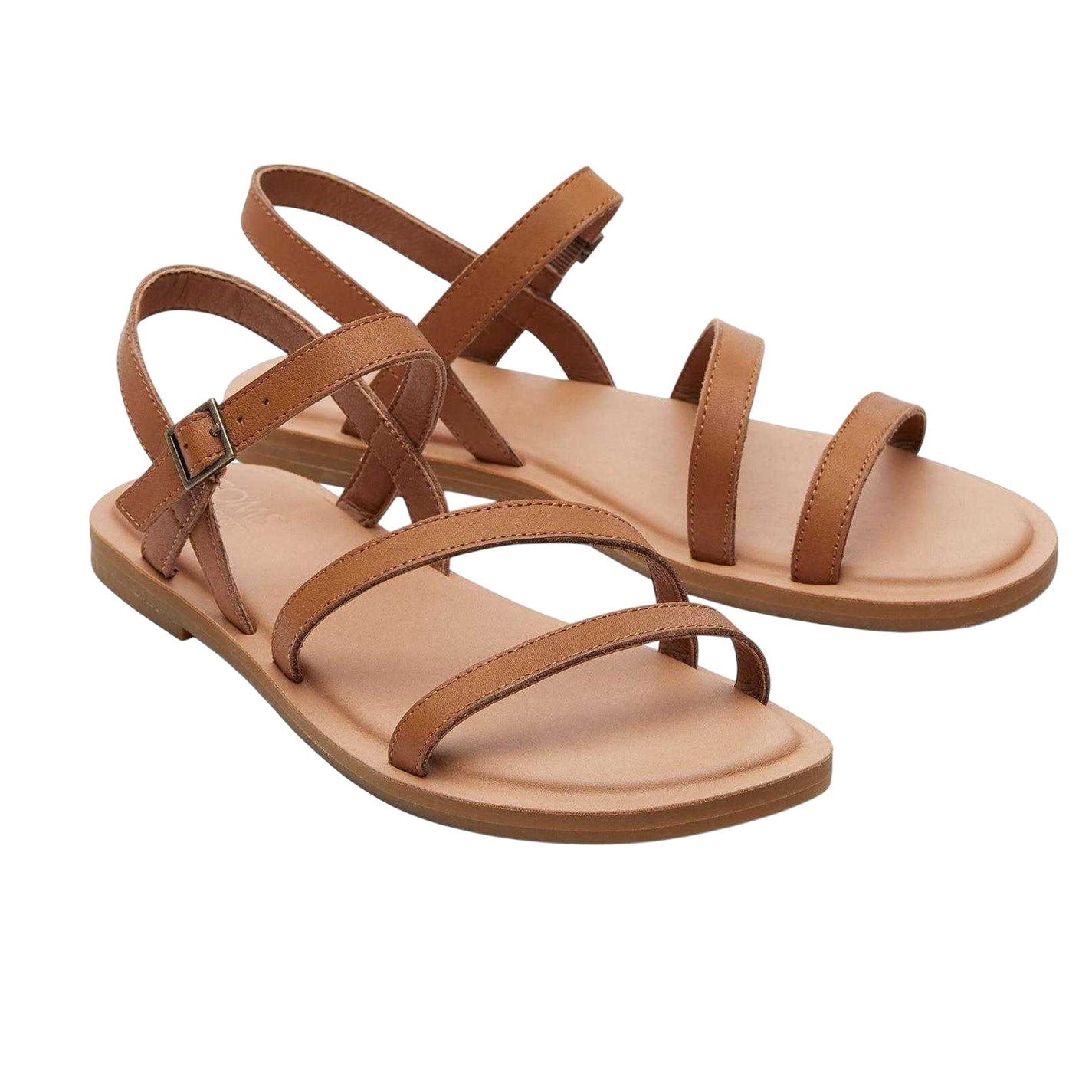 Tan - Lifestyle - Toms Womens-Ladies Kira Flat Sandals