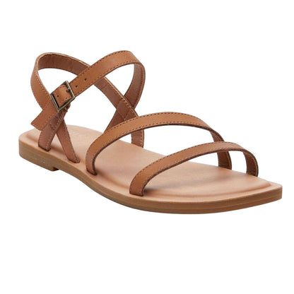 Tan - Pack Shot - Toms Womens-Ladies Kira Flat Sandals