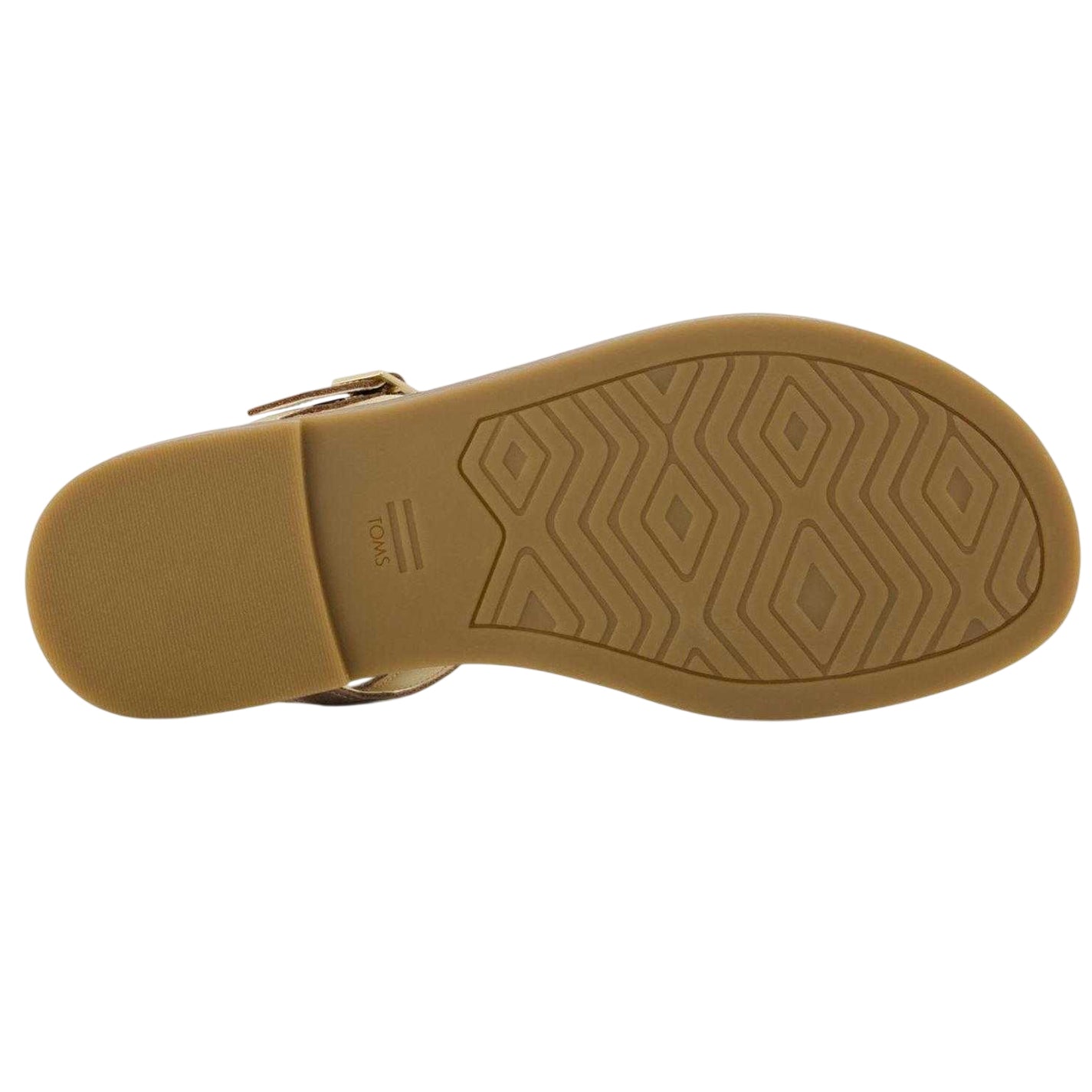 Gold - Side - Toms Womens-Ladies Kira Flat Sandals