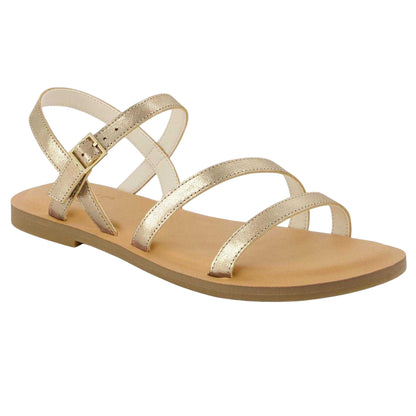 Gold - Pack Shot - Toms Womens-Ladies Kira Flat Sandals
