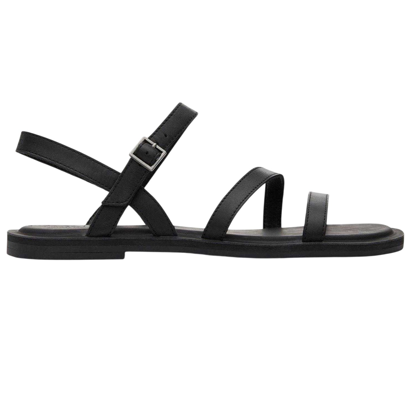Black - Front - Toms Womens-Ladies Kira Flat Sandals