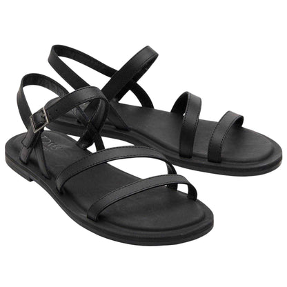 Black - Lifestyle - Toms Womens-Ladies Kira Flat Sandals
