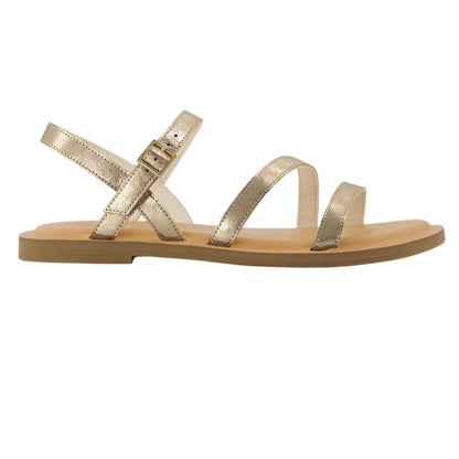 Gold - Front - Toms Womens-Ladies Kira Flat Sandals