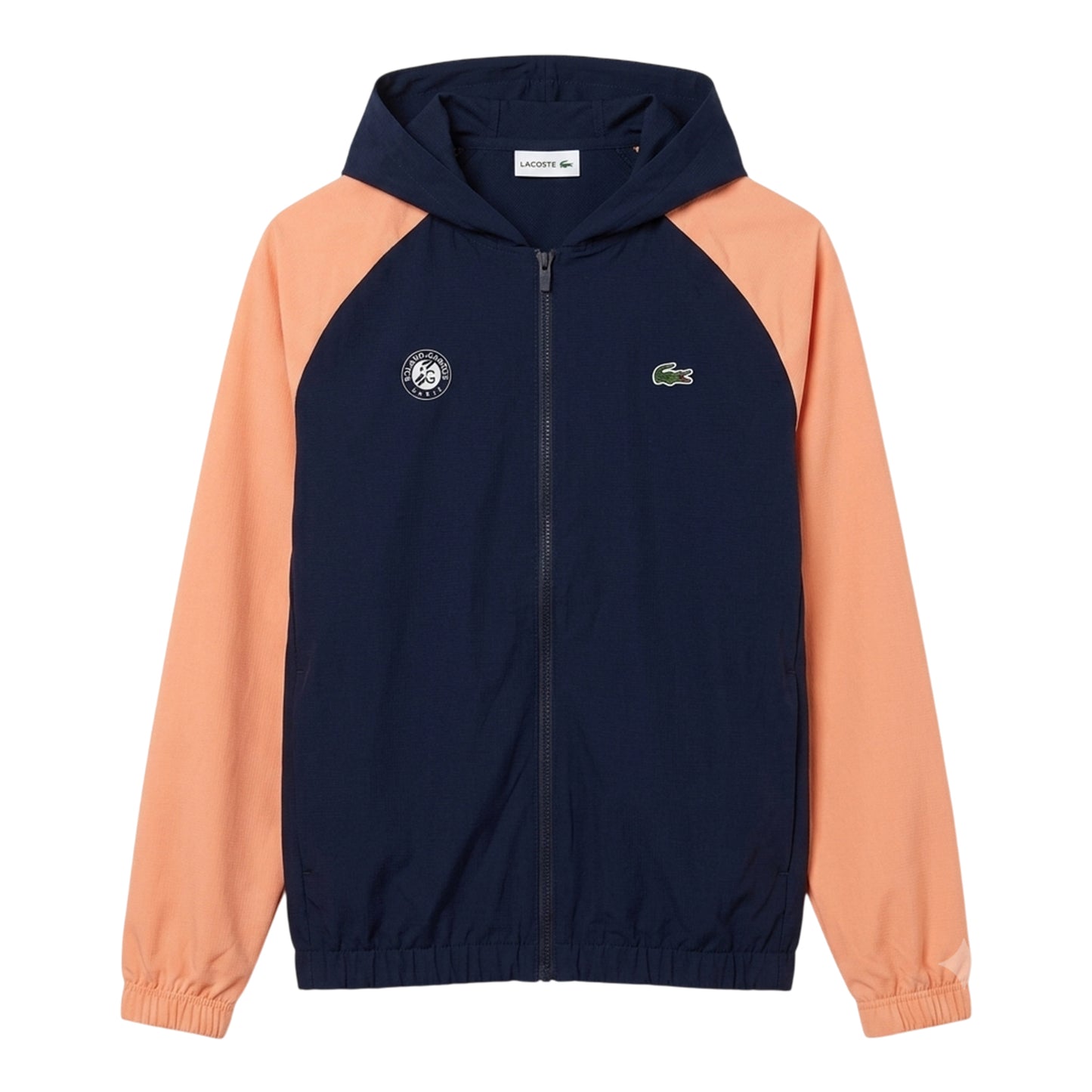 Navy Blue - Front - Lacoste Unisex Adult Hooded Jacket