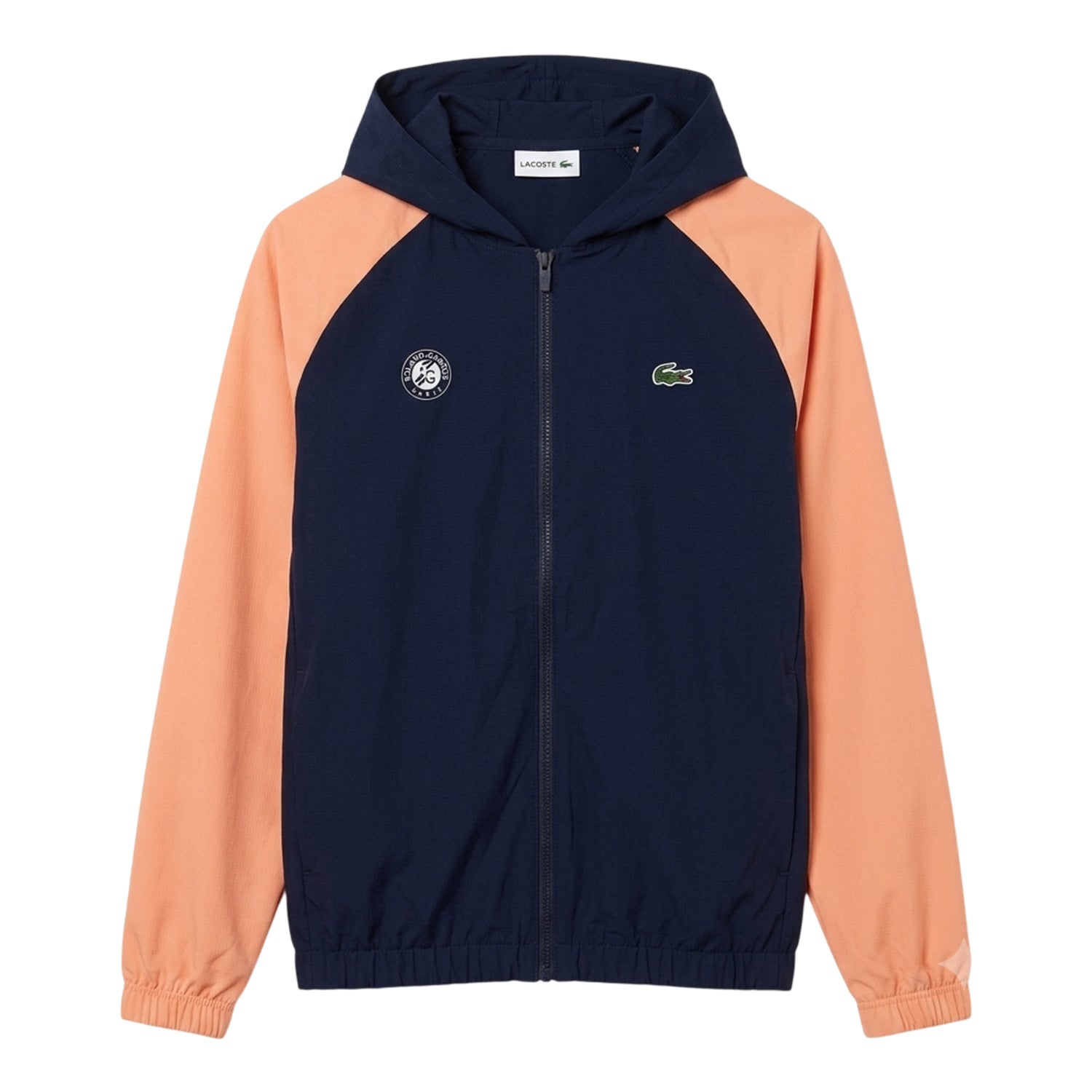 Navy Blue - Front - Lacoste Unisex Adult Hooded Jacket