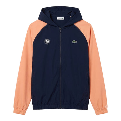 Navy Blue - Front - Lacoste Unisex Adult Hooded Jacket