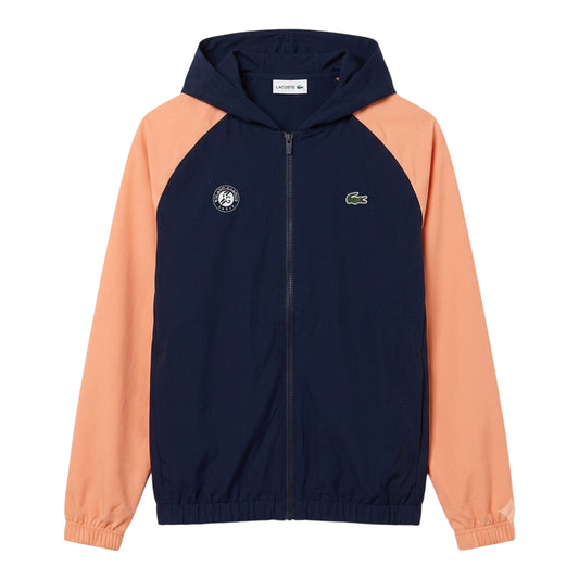 Navy Blue - Front - Lacoste Unisex Adult Hooded Jacket