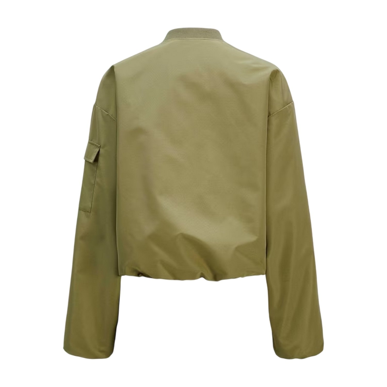 Aloe Green - Back - JJXX Womens-Ladies Lightweight Bomber Jacket
