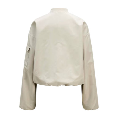 Frost Gray - Back - JJXX Womens-Ladies Lightweight Bomber Jacket