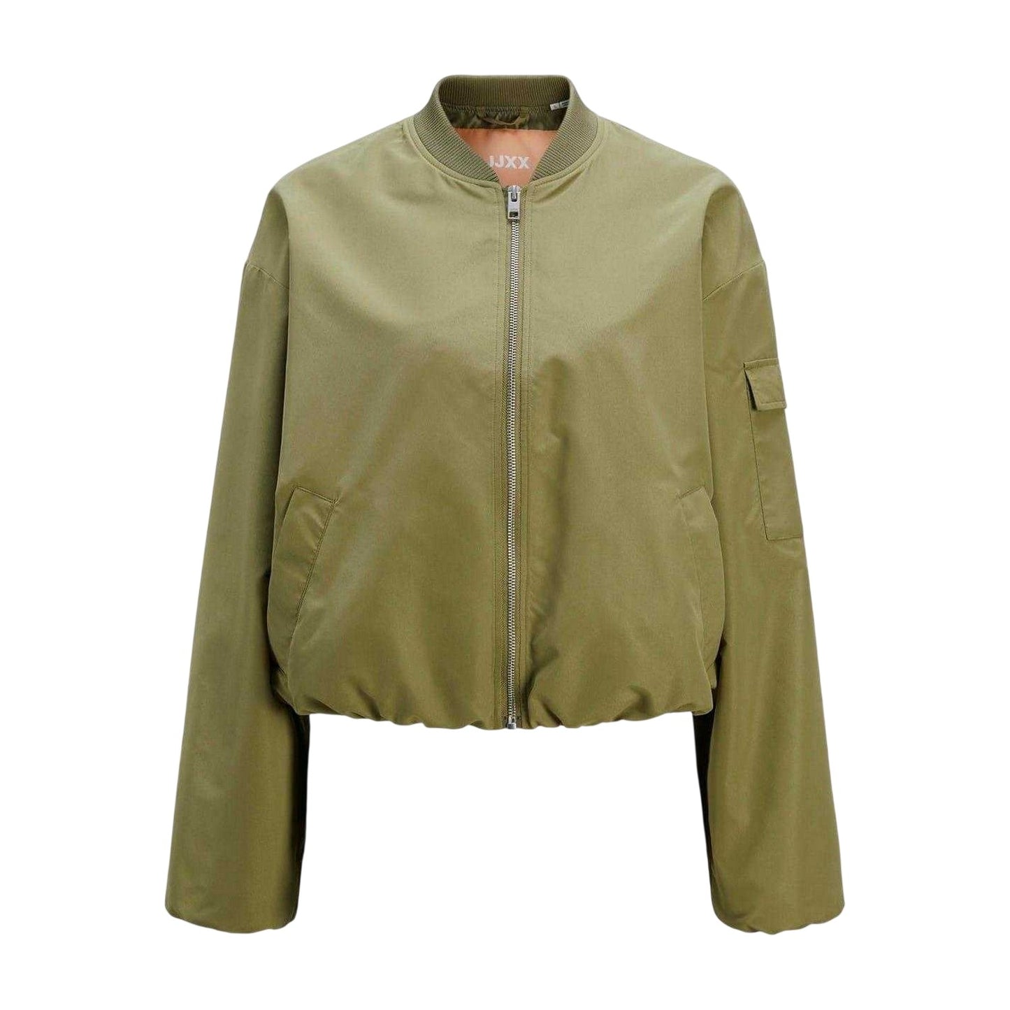 Aloe Green - Front - JJXX Womens-Ladies Lightweight Bomber Jacket
