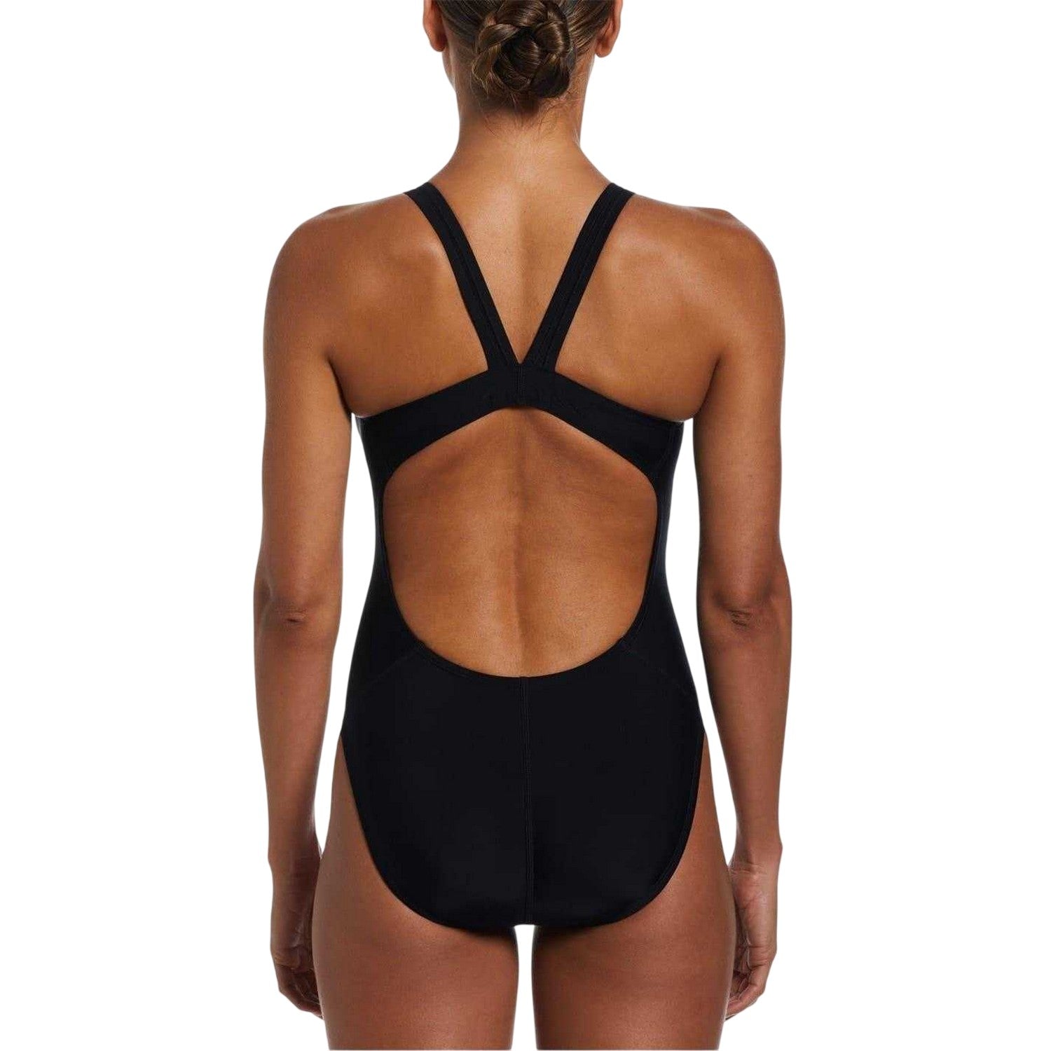 Black - Back - Nike Womens-Ladies Fastback One Piece Swimsuit