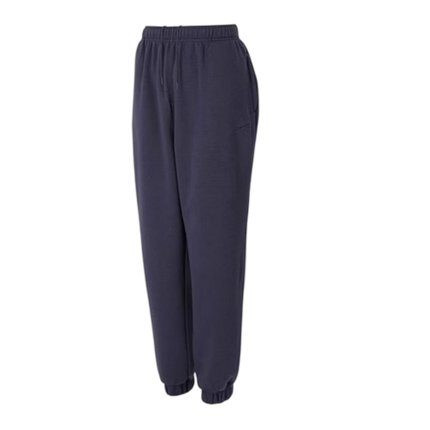 Charcoal - Side - Slazenger Womens-Ladies Fleece Elasticated Hem Jogging Bottoms