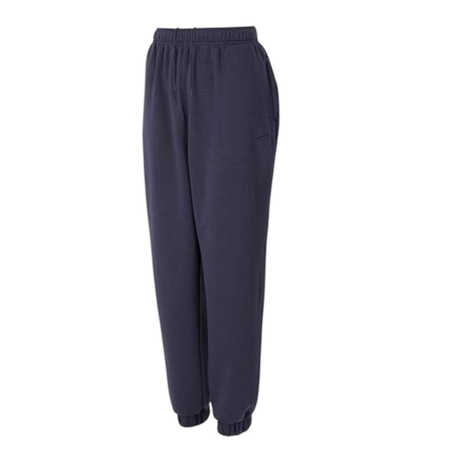 Charcoal - Side - Slazenger Womens-Ladies Fleece Elasticated Hem Jogging Bottoms