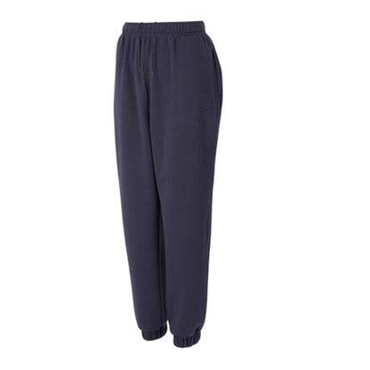 Charcoal - Side - Slazenger Womens-Ladies Fleece Elasticated Hem Jogging Bottoms