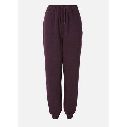 Plum - Front - Slazenger Womens-Ladies Fleece Elasticated Hem Jogging Bottoms