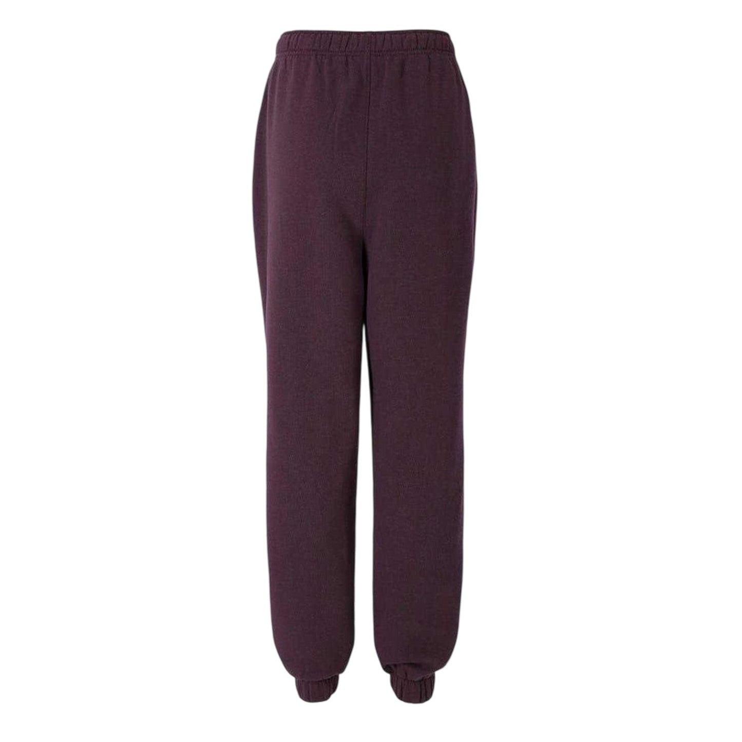 Plum - Back - Slazenger Womens-Ladies Fleece Elasticated Hem Jogging Bottoms