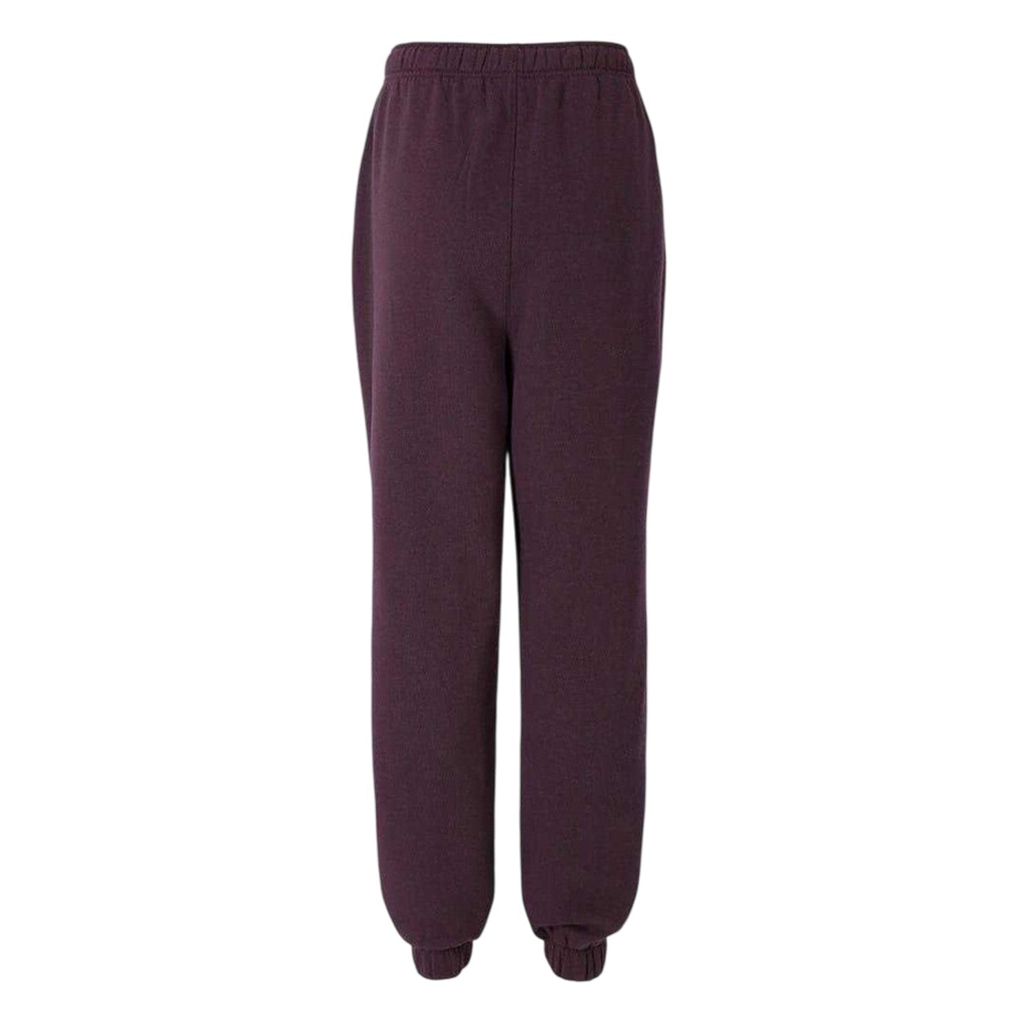 Plum - Back - Slazenger Womens-Ladies Fleece Elasticated Hem Jogging Bottoms