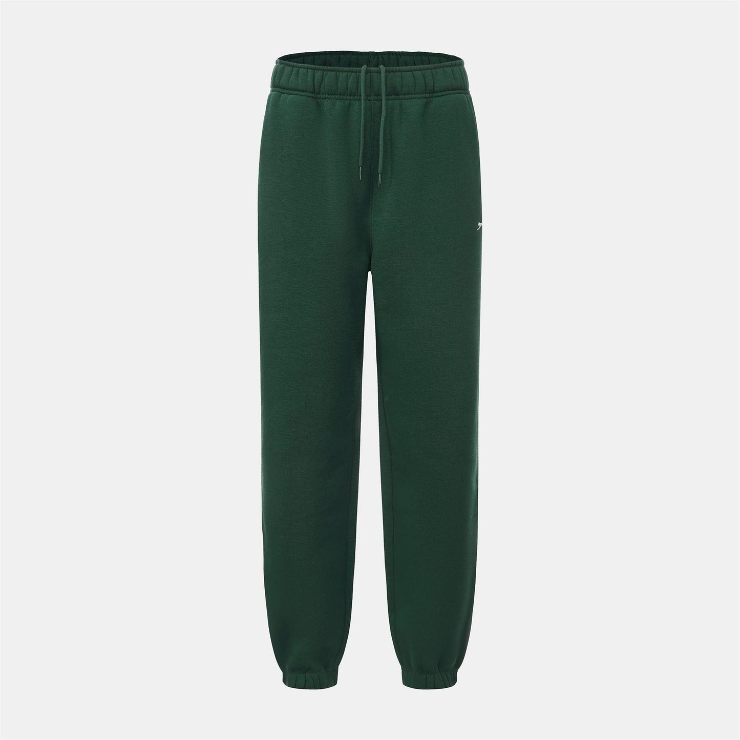 Forest Green - Front - Slazenger Womens-Ladies Fleece Elasticated Hem Jogging Bottoms