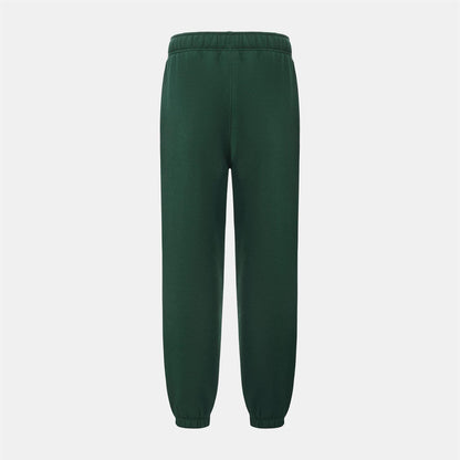 Forest Green - Back - Slazenger Womens-Ladies Fleece Elasticated Hem Jogging Bottoms
