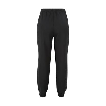 Black - Back - Slazenger Womens-Ladies Fleece Elasticated Hem Jogging Bottoms