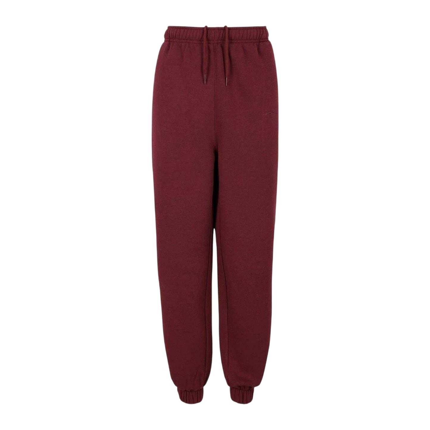 Burgundy - Front - Slazenger Womens-Ladies Fleece Elasticated Hem Jogging Bottoms