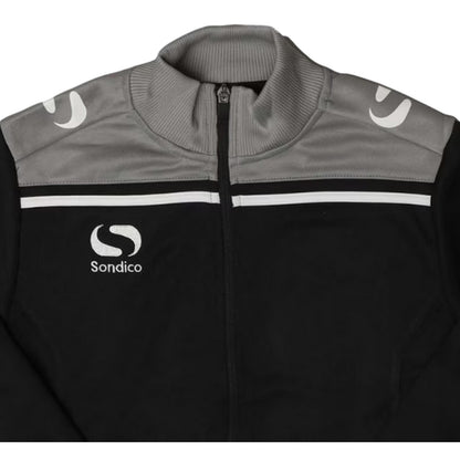 Black-Charcoal - Side - Sondico Childrens-Kids Precision Tracksuit Top