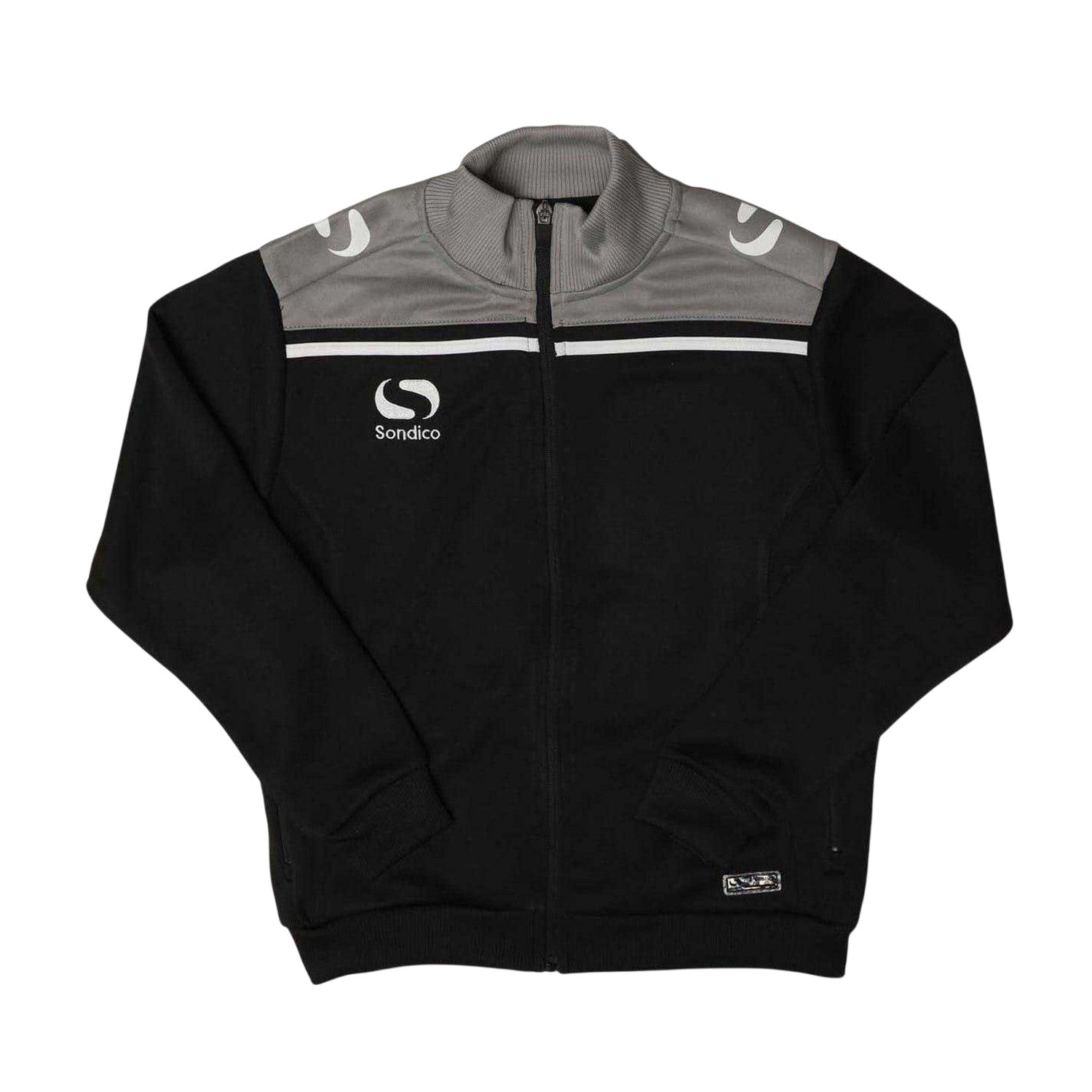 Black-Charcoal - Front - Sondico Childrens-Kids Precision Tracksuit Top