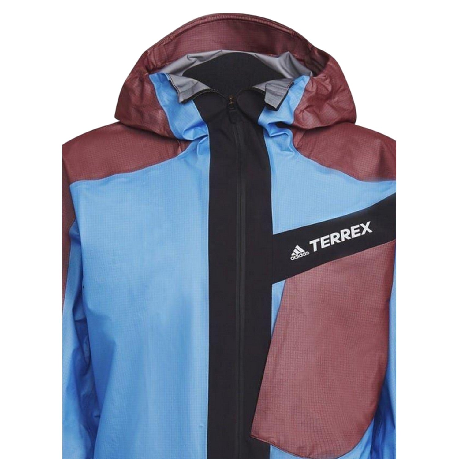 Blue - Side - Adidas Mens Terrex Gore-Tex Lightweight Jacket