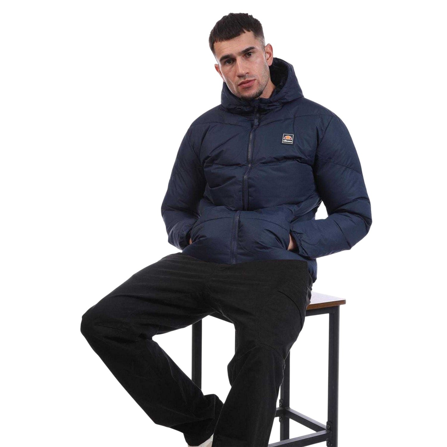 Navy - Lifestyle - Ellesse Mens Performante Polyester Performance Puffer Jacket