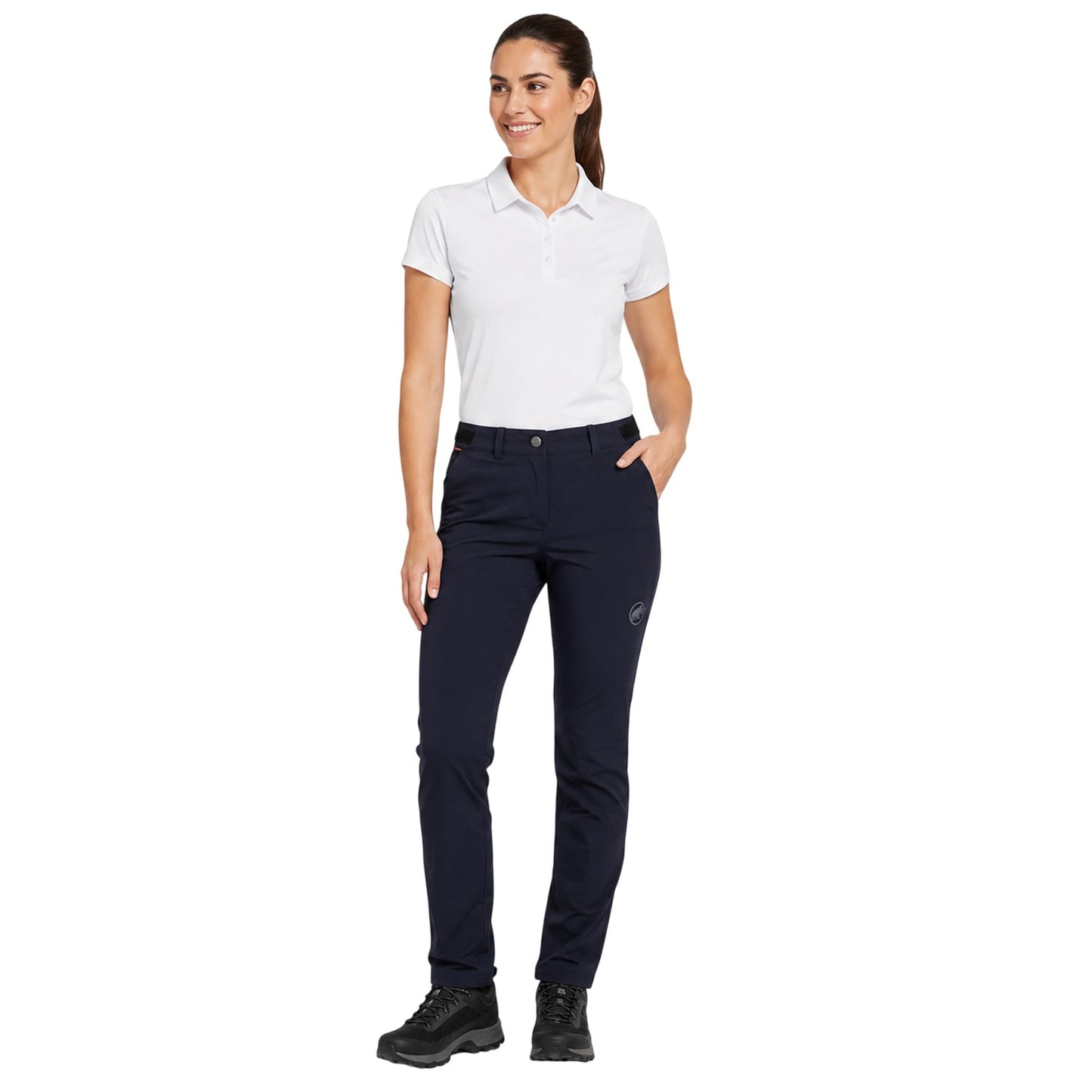 Black - Lifestyle - Mammut Womens-Ladies Runbold Tapered Hiking Trousers
