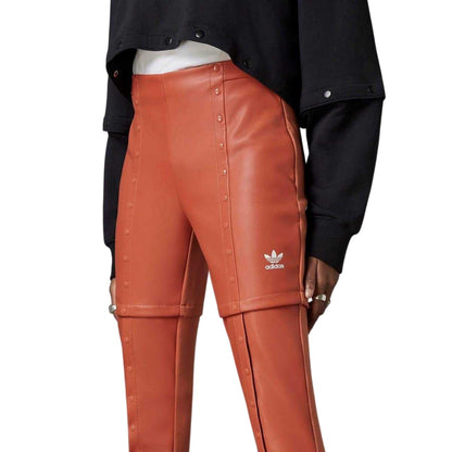 Brown - Side - Adidas Womens-Ladies Originals Slim Trousers