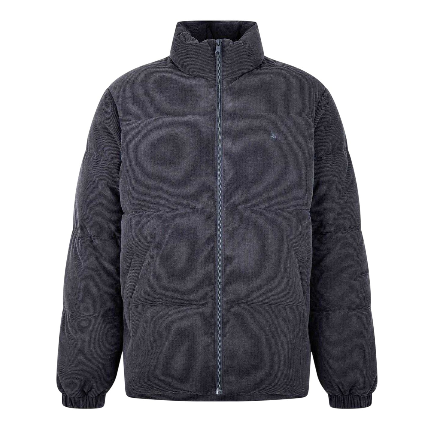 Washed Black - Front - Jack Wills Mens Corduroy Puffer Jacket