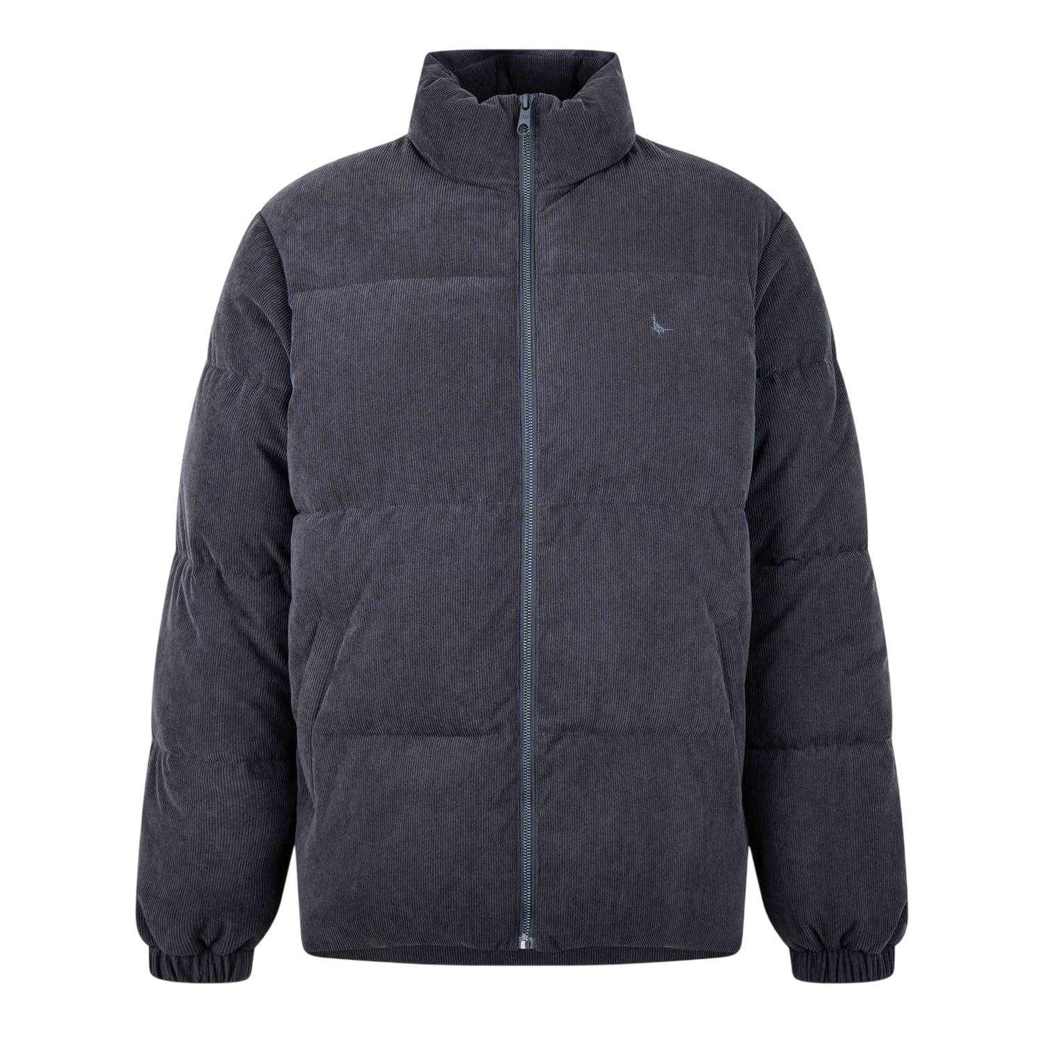 Washed Black - Front - Jack Wills Mens Corduroy Puffer Jacket