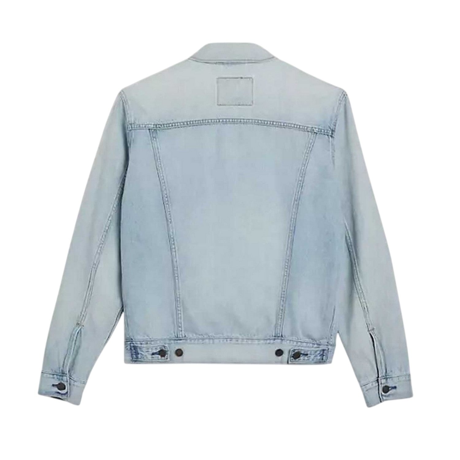 Light Wash - Back - Levis Mens Denim Chest Pocket Trucker Jacket